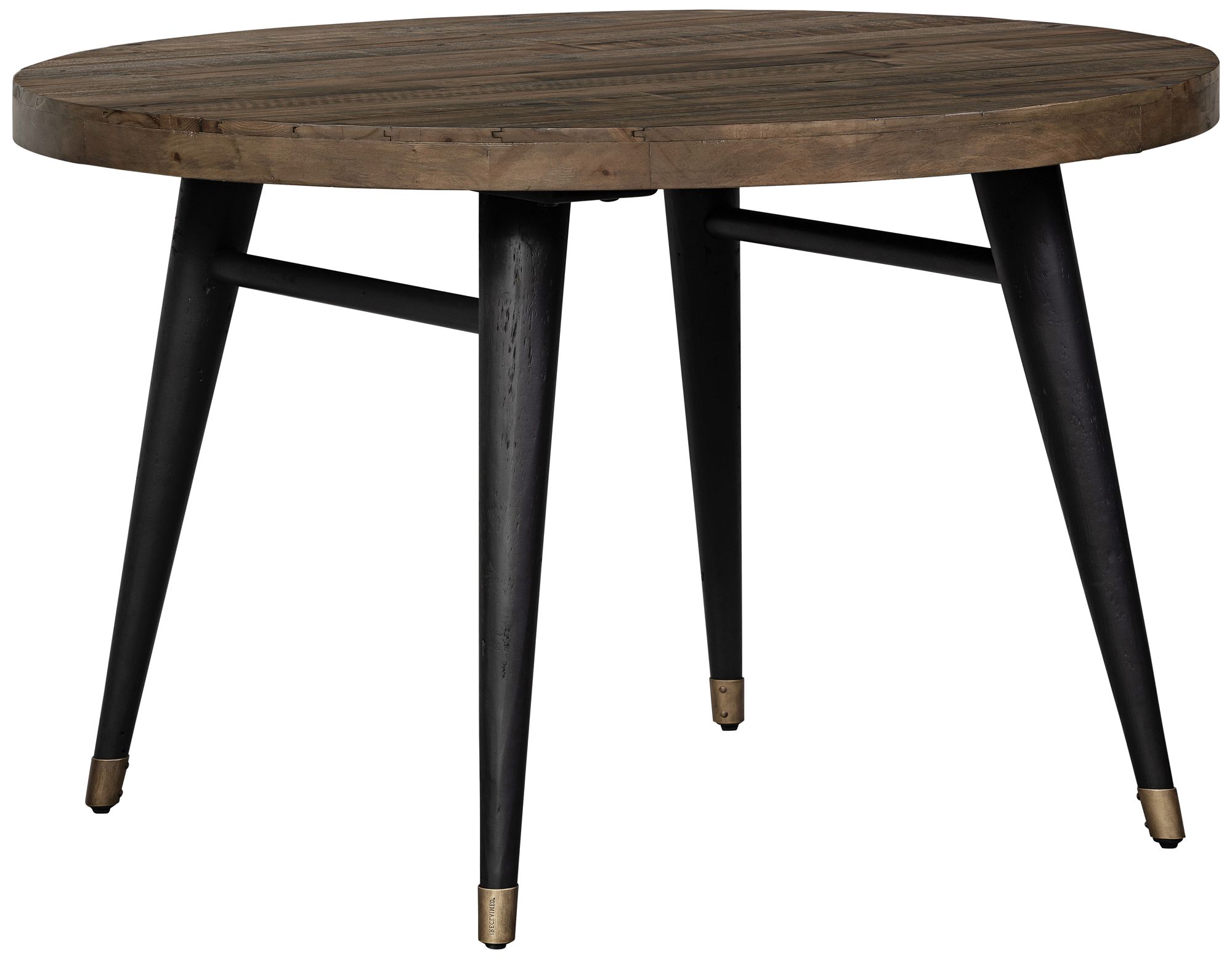 Bohemian 47 1/4" Wide Saddle Tan Round Wood Dining Table 89A38