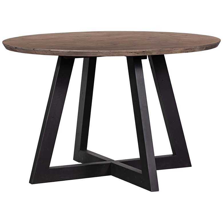 Viva 47 1/4&quot; Wide Round Sundried Ash Wood Dining Table
