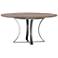 Gage 60" Wide Tanner Brown Acacia and Gunmetal Dining Table