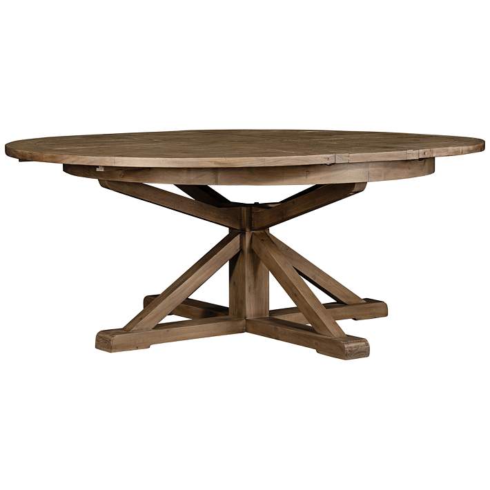 Cintra 63 Wide Rustic Sundried Ash, Rustic Round Dining Tables For 6