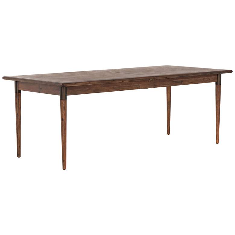 Harper 84&quot; Wide Toasted Walnut Wood Extension Dining Table