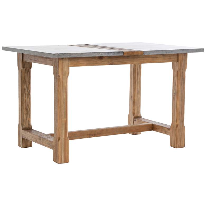 Bluestone 60&quot; Wide Waxed Bleached Pine Wood Pub Table