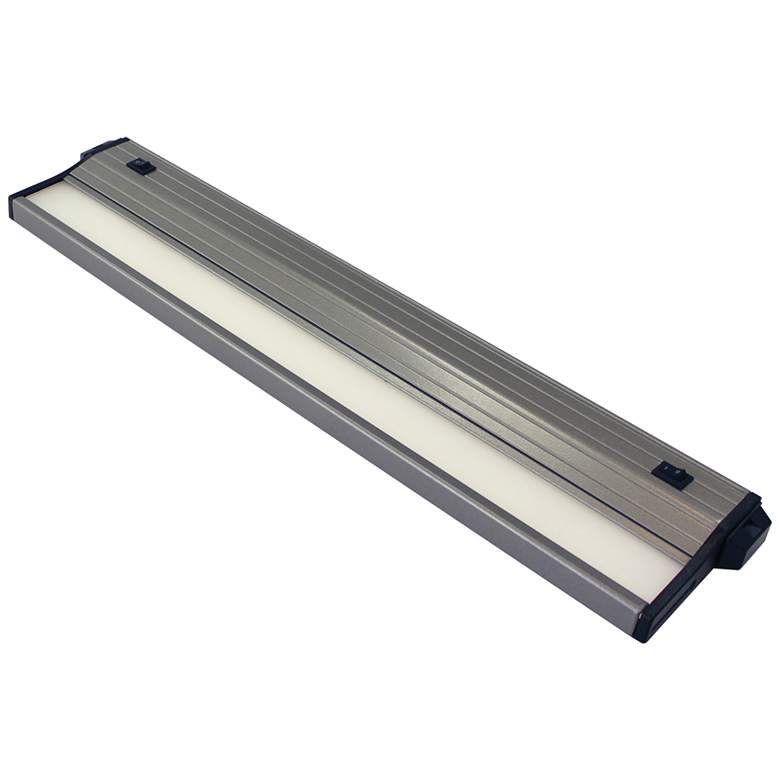 Image 1 CSL Eco-Counter 16"W Satin Aluminum LED Under Cabinet Light