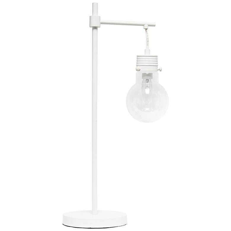 Image 2 Lalia Home Beacon Matte White Metal Desk Lamp