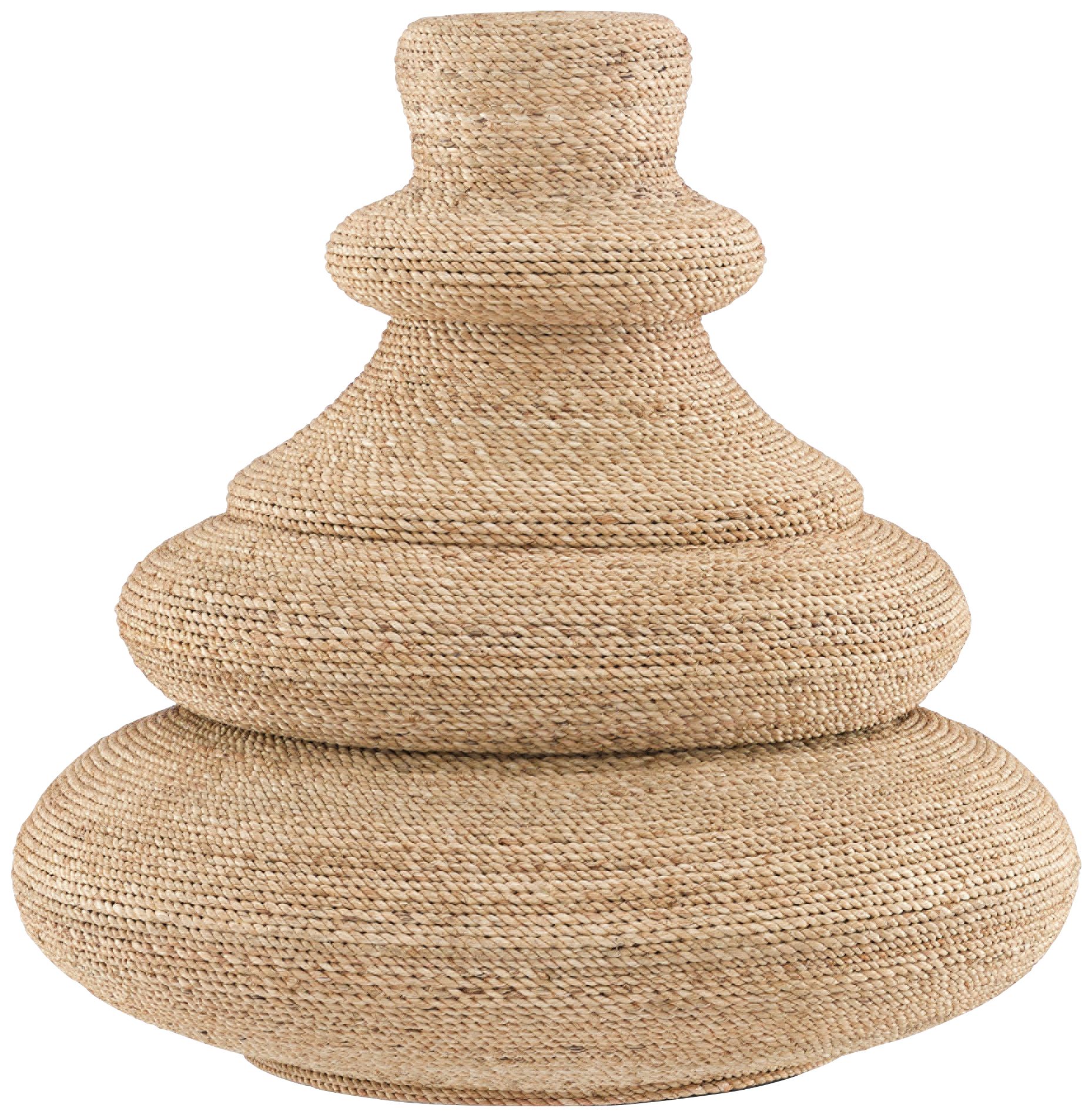 Jaru 18 1/4" Wide Natural Rope Decorative Vessel