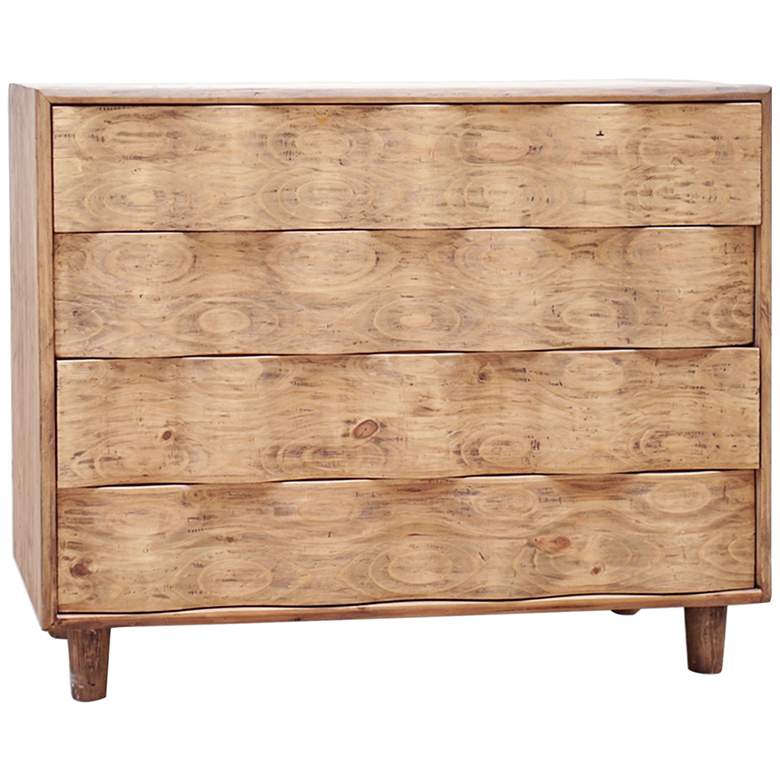 Crawford 42&quot; Wide Natural Light Oak Wood Accent Chest