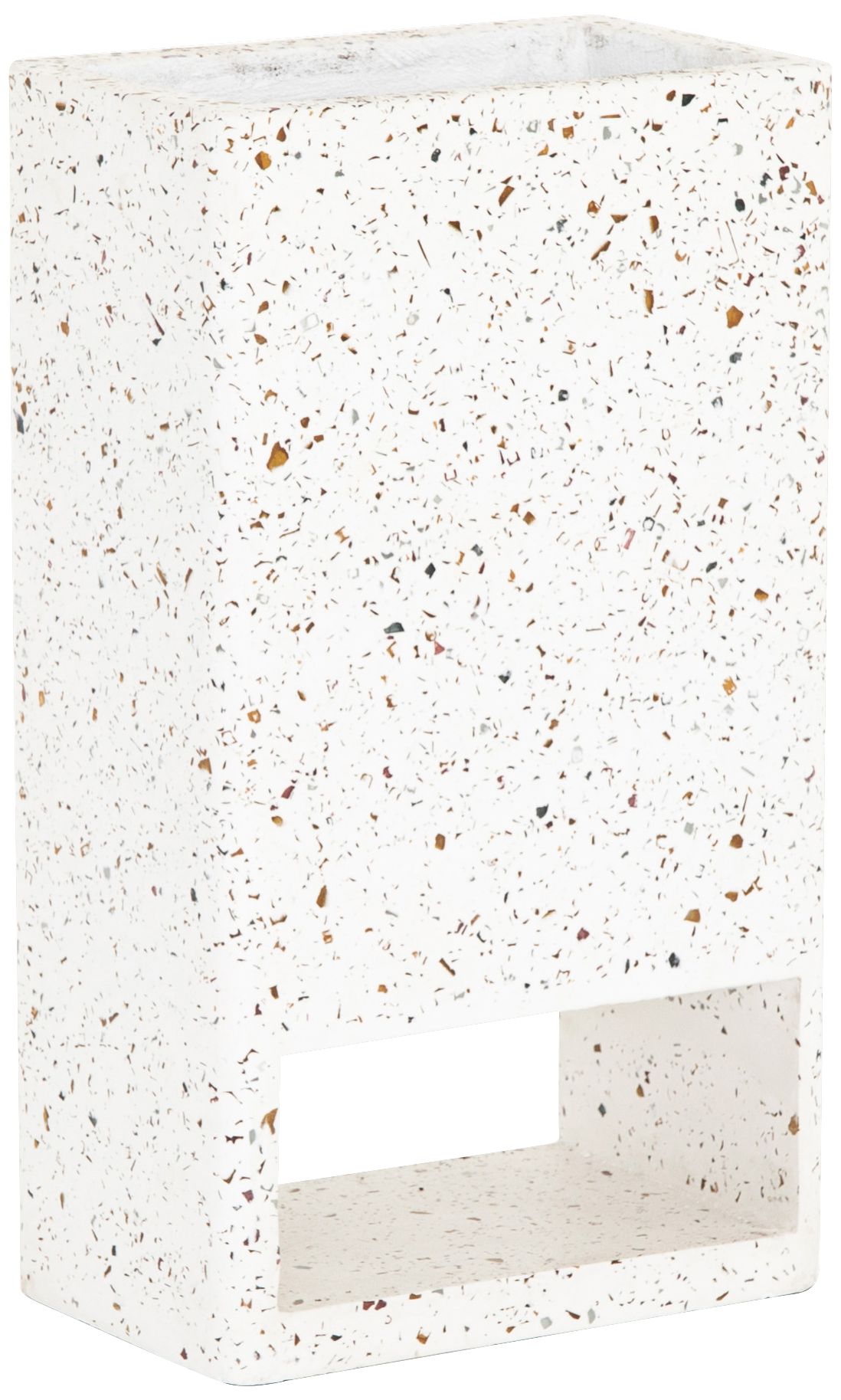 Fauna 27 1/2" High White Terrazzo Outdoor Planter