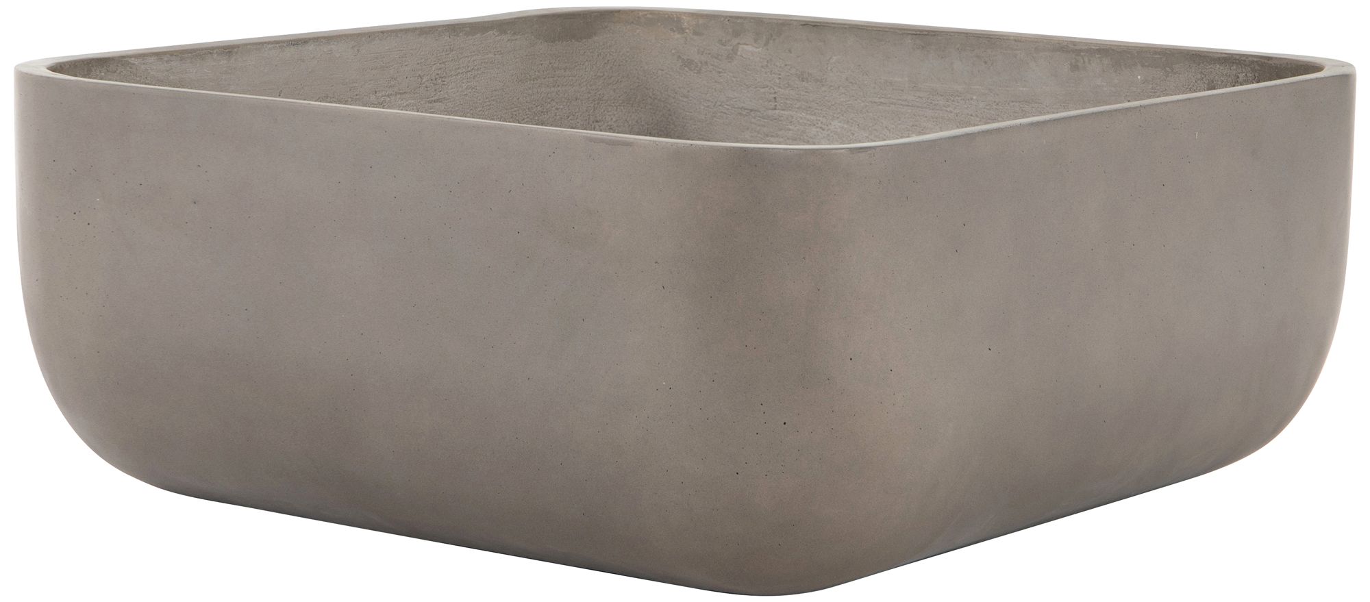 Ivan 29 1/2" Wide Gray Low Square Outdoor Planter
