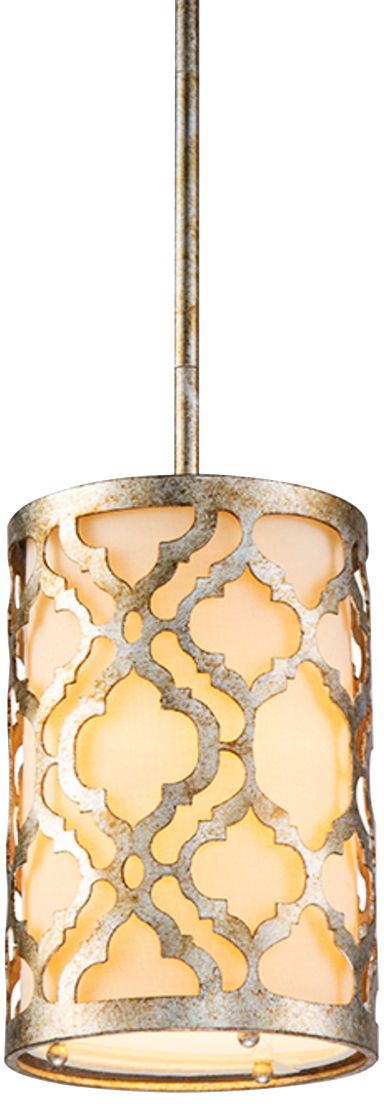 Arabella 6 3/4" Wide Antique Silver Drum Mini Pendant Light