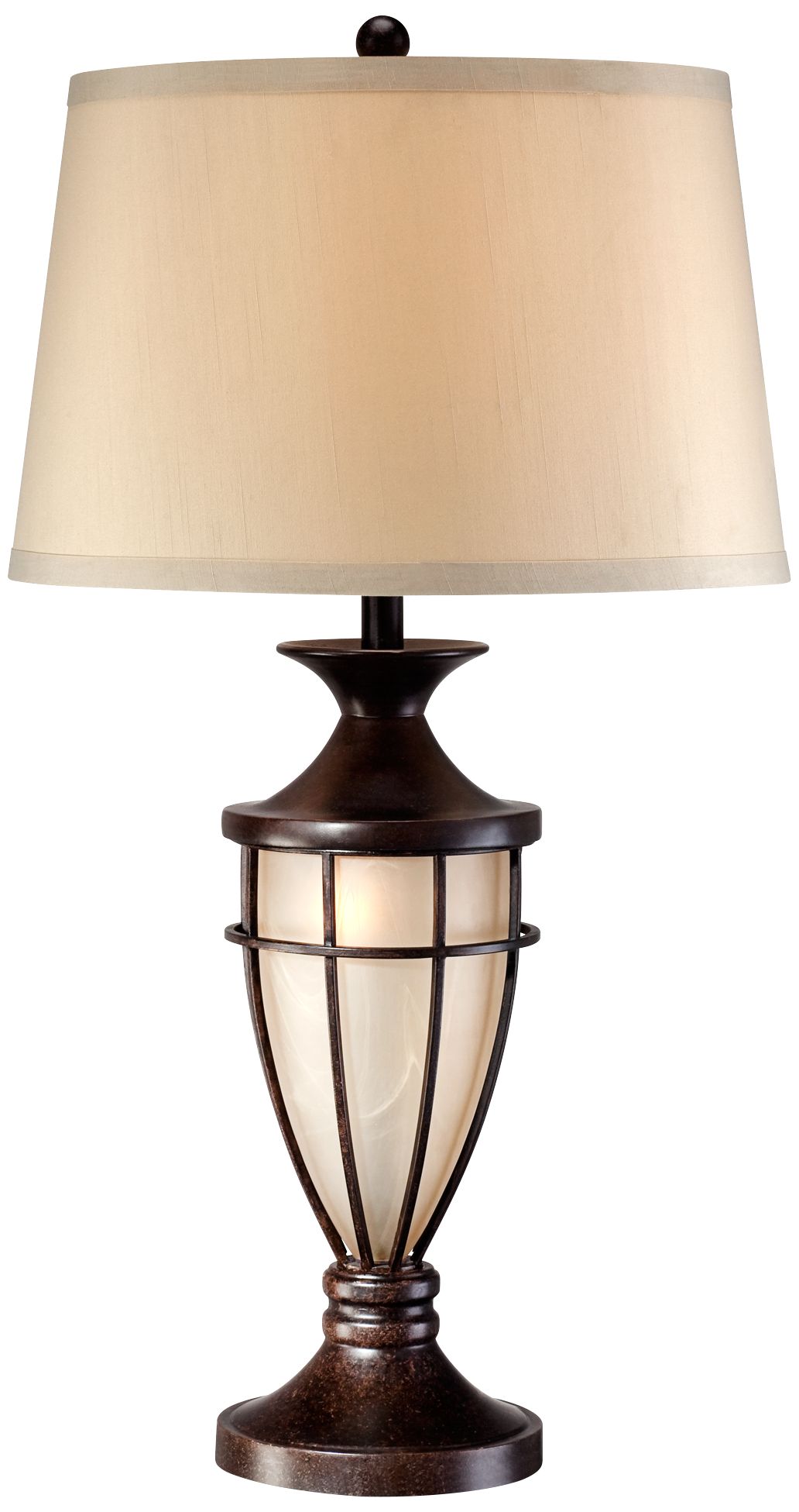 John Timberland Mission Cage 33" Night Light Table Lamp With Dimmer