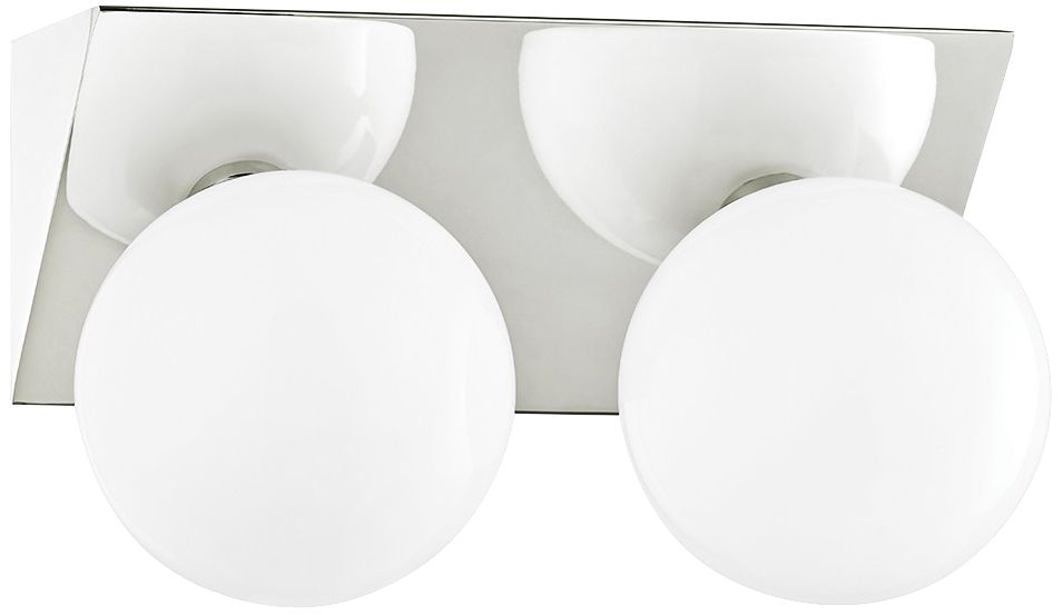 Mitzi Aspyn 7" High Polished Nickel 2-Light LED Wall Sconce