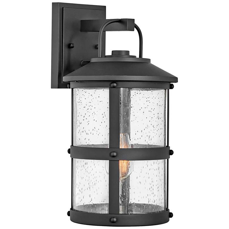 Hinkley Lakehouse 17 1/4&quot; High Black Outdoor Wall Light