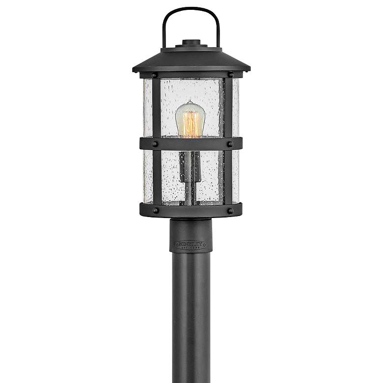 Hinkley Lakehouse 18 3/4&quot; High Black Outdoor Post Light