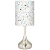 Colored Terrazzo Giclee Droplet Table Lamp
