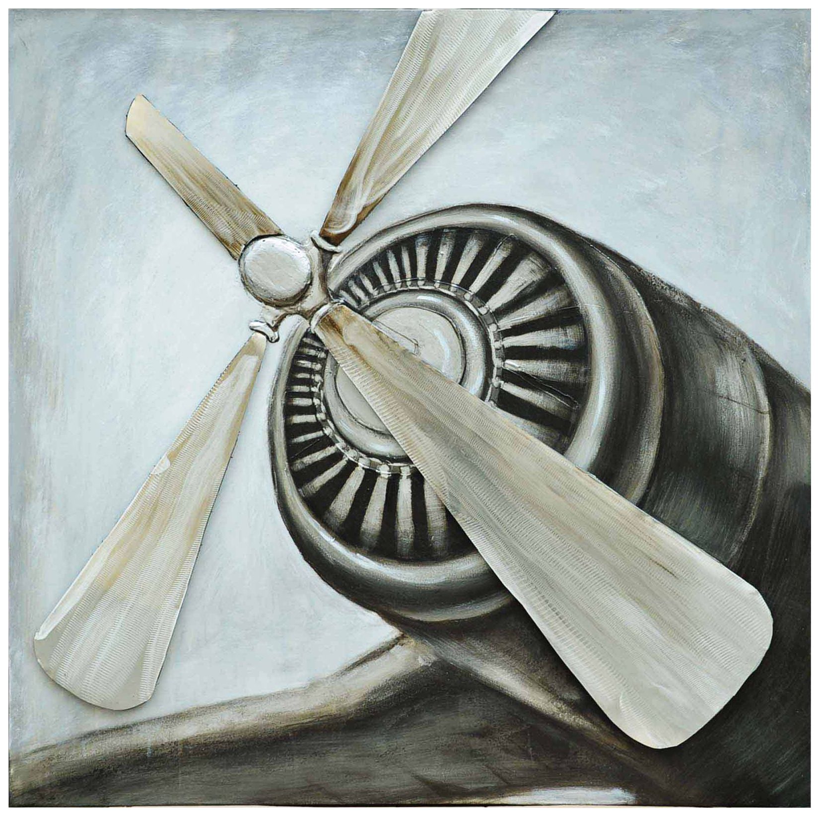 Crestview 39 1/2" Square Revved Up II Canvas Wall Art