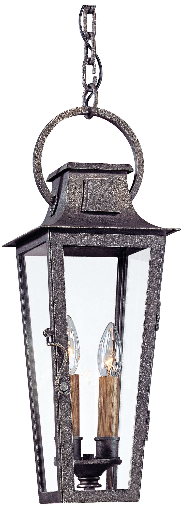 Parisian Square 20 1/2"H  Aged Pewter Outdoor Hanging Light