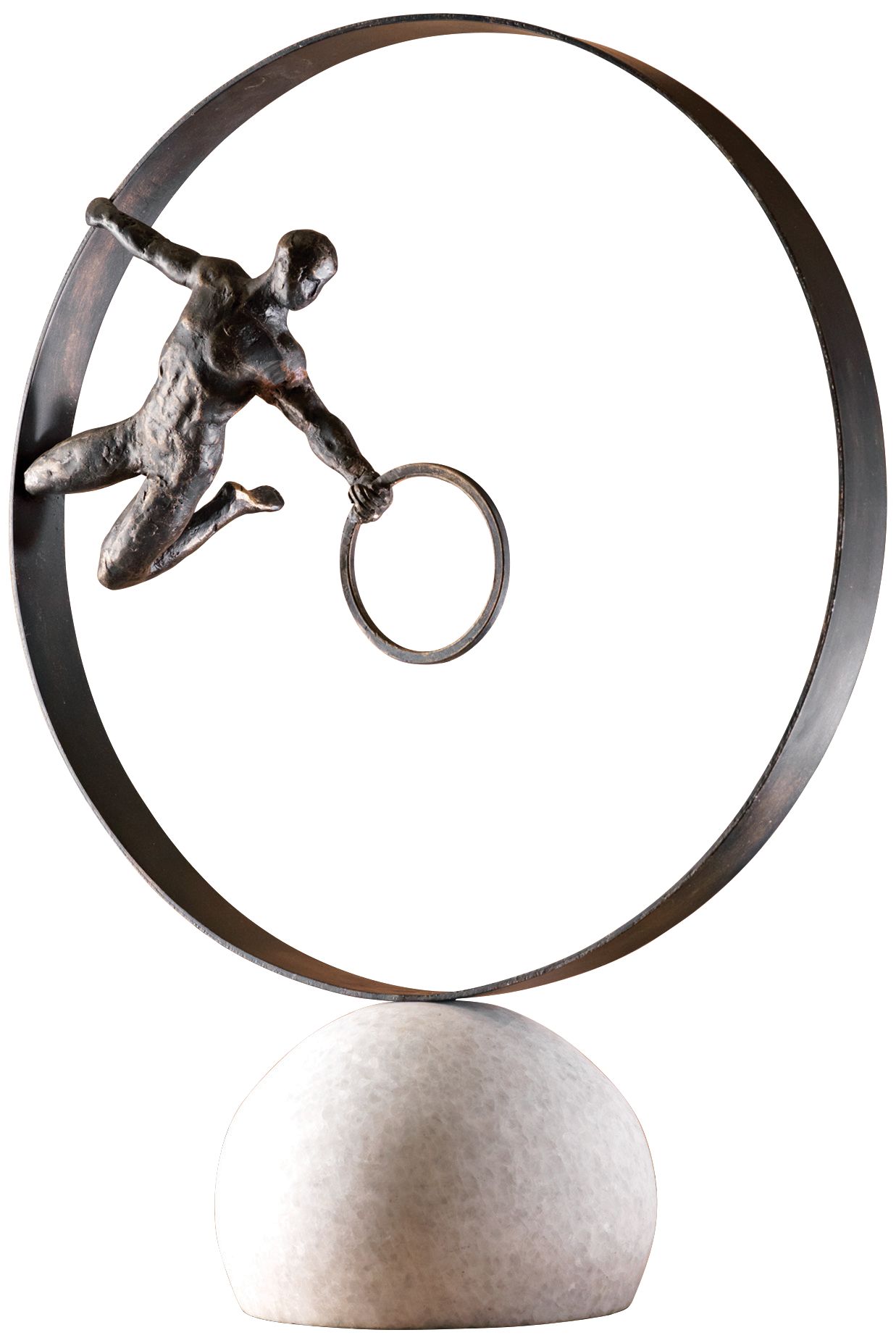 Circle in 24" High Decorative Iron Sculpture