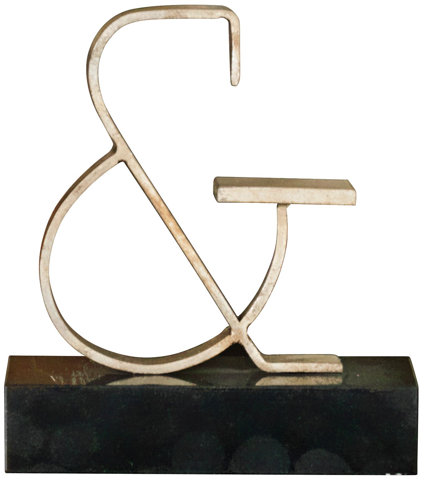 Silver Decorative 9 3/4" Ampersand Sculpture