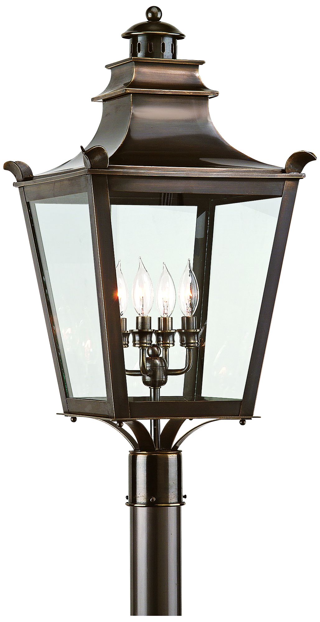 Dorchester 29" High English Bronze Outdoor Post Light