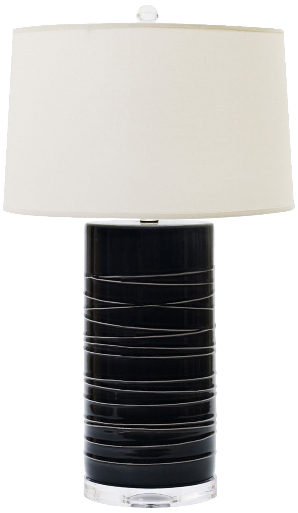 Oria Charcoal Ceramic Table Lamp