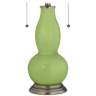 Lime Rickey Gourd-Shaped Table Lamp with Alabaster Shade