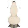 Steamed Milk Gourd-Shaped Table Lamp with Alabaster Shade