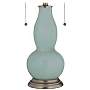 Aqua-Sphere Gourd-Shaped Table Lamp with Alabaster Shade