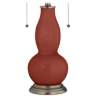 Madeira Gourd-Shaped Table Lamp with Alabaster Shade