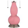 Haute Pink Gourd-Shaped Table Lamp with Alabaster Shade