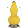 Citrus Gourd-Shaped Table Lamp with Alabaster Shade