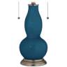 Oceanside Gourd-Shaped Table Lamp with Alabaster Shade