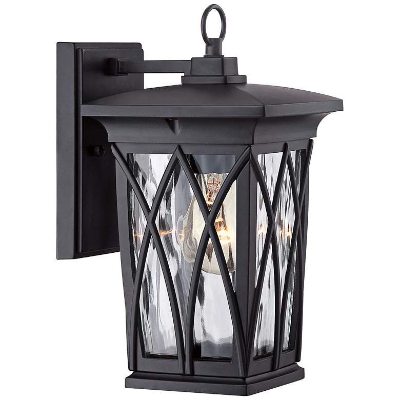 Image 2 Quoizel Grover 11" High Mystic Black Outdoor Wall Light