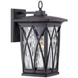 Quoizel Grover 14 1/2&quot; High Mystic Black Outdoor Wall Light