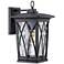 Quoizel Grover 14 1/2"H Mystic Black Outdoor Wall Light