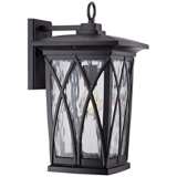 Quoizel Grover 17 1/2&quot;H Mystic Black Outdoor Wall Light