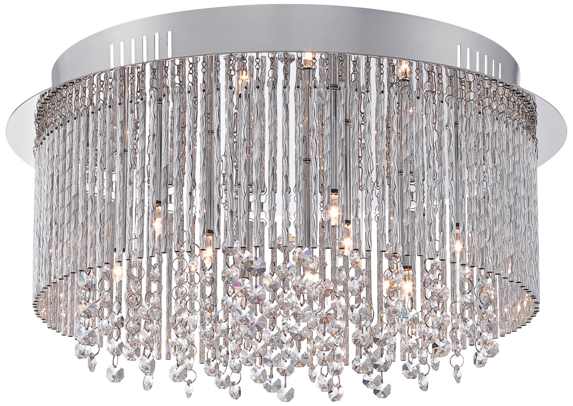 Platinum Countess 16 1/2"W Polished Chrome Ceiling Light 8D117