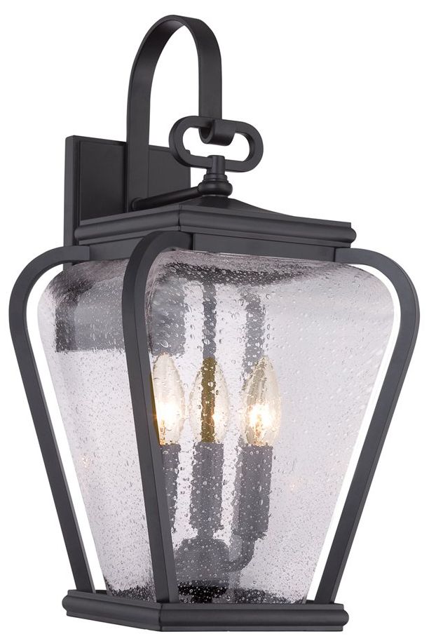 Quoizel Province 19" High Mystic Black Outdoor Wall Light