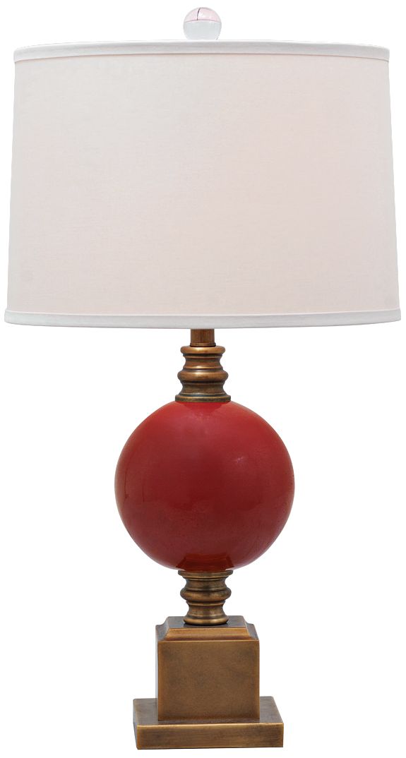 Port 68 Rutherford Ruby Red Porcelain Table Lamp