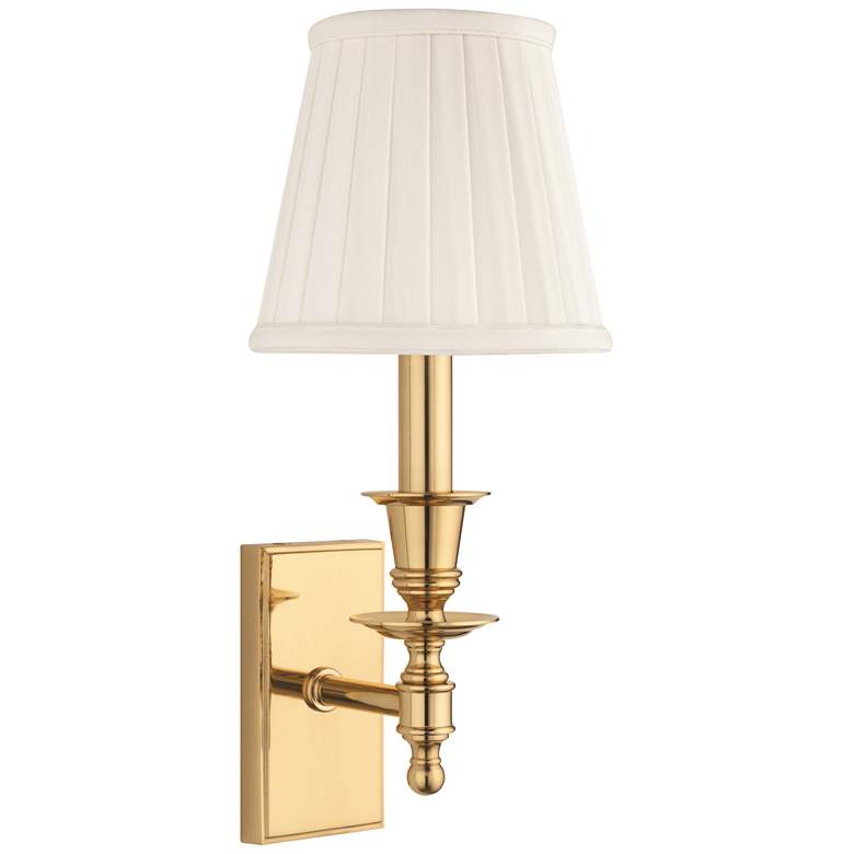 Hudson Valley Ludlow 5 1/2&quot; High Polished Brass Wall Sconce