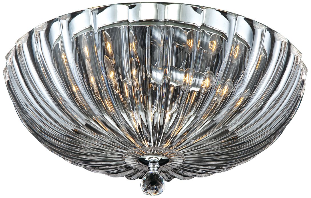 Eurofase Aurora 15 3 4 W Scalloped Glass Ceiling Light 8d414
