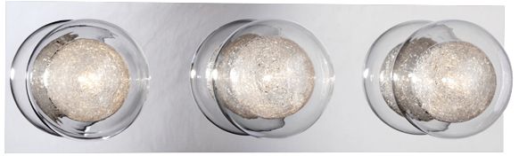 Eurofase Cambria 16 1/2" Wide 3-Light Chrome Bath Light