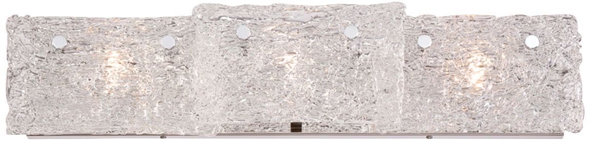 Eurofase Caramico 27 1/4"W 3-Light Ice Glass Bath Light