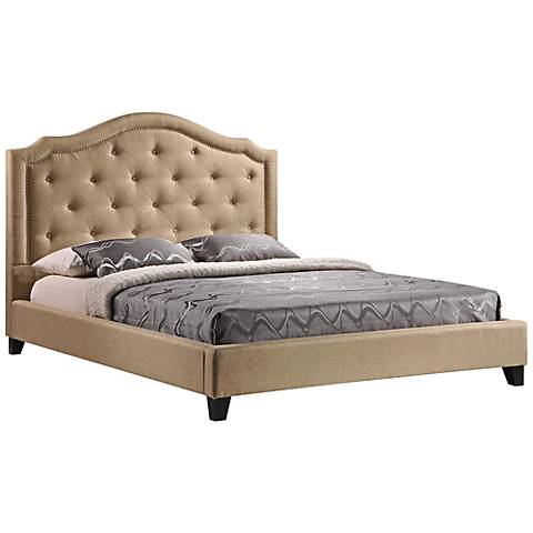 Hillsdale Soho Brushed Nickel Bed - #T4343 | Lamps Plus
