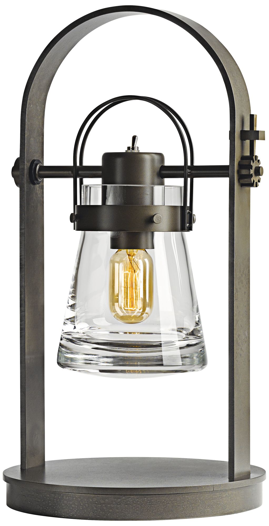 Hubbardton Forge Erlenmeyer Dark Smoke Metal Desk Lamp