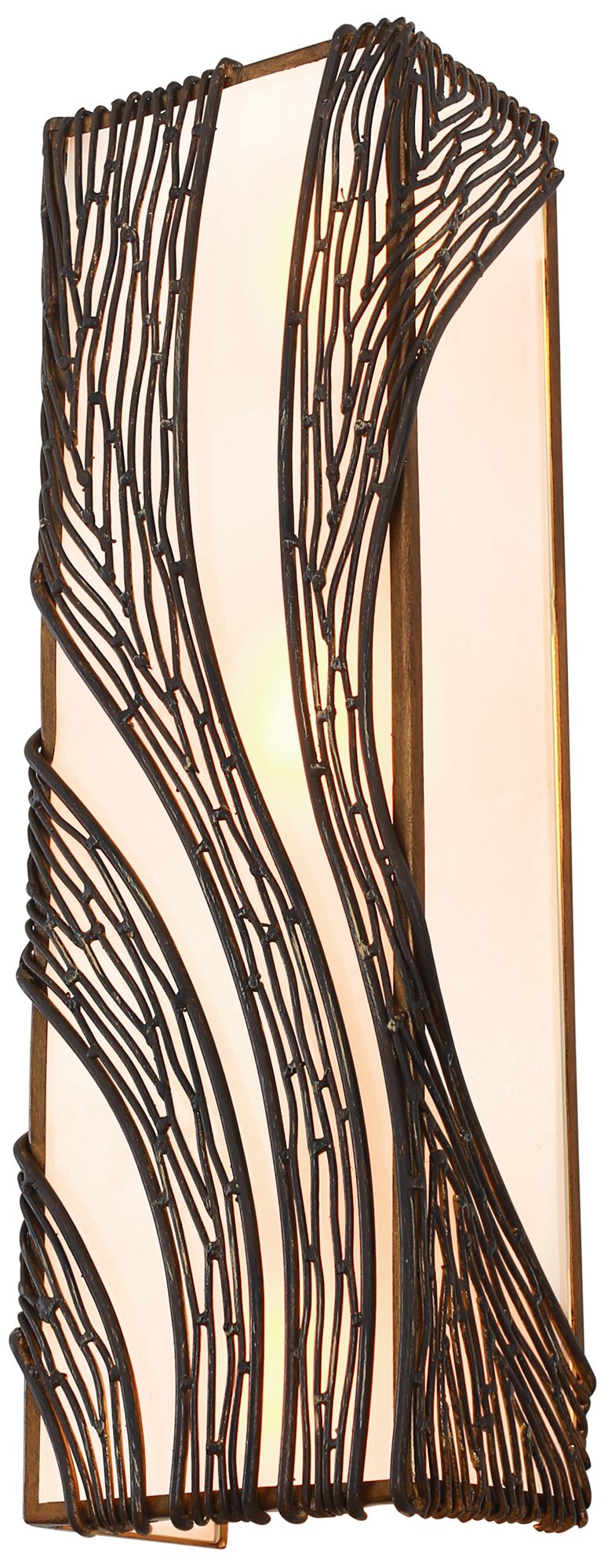 Varaluz Flow 20 1/4"H Hammered Ore Wall Light Sconce