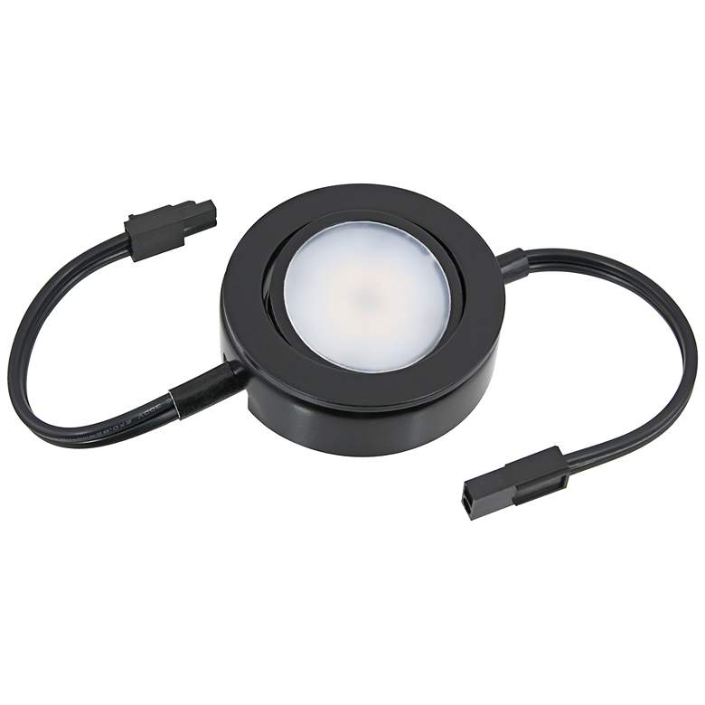 Image 1 MVP Black Single Under Cabinet LED Puck Light