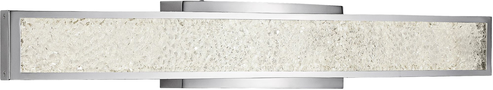 Elan Crushed Ice 36" Wide LED Crystal Gem Bath Light