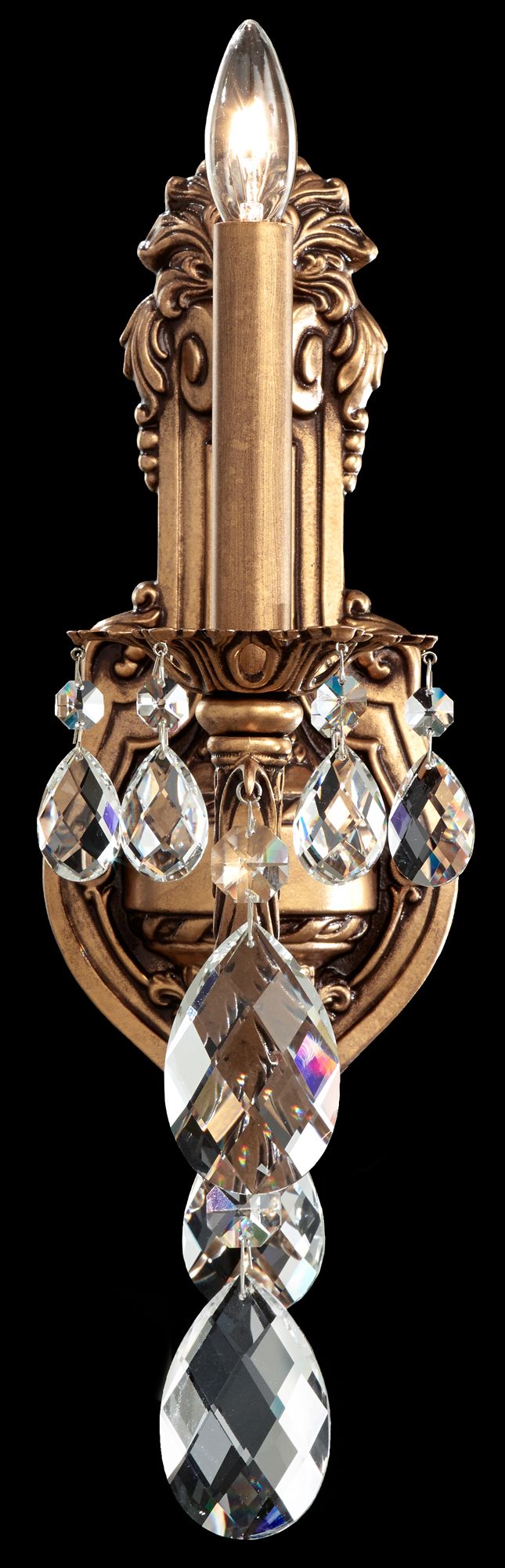 Schonbek Alea 17" High Florentine Bronze Wall Sconce