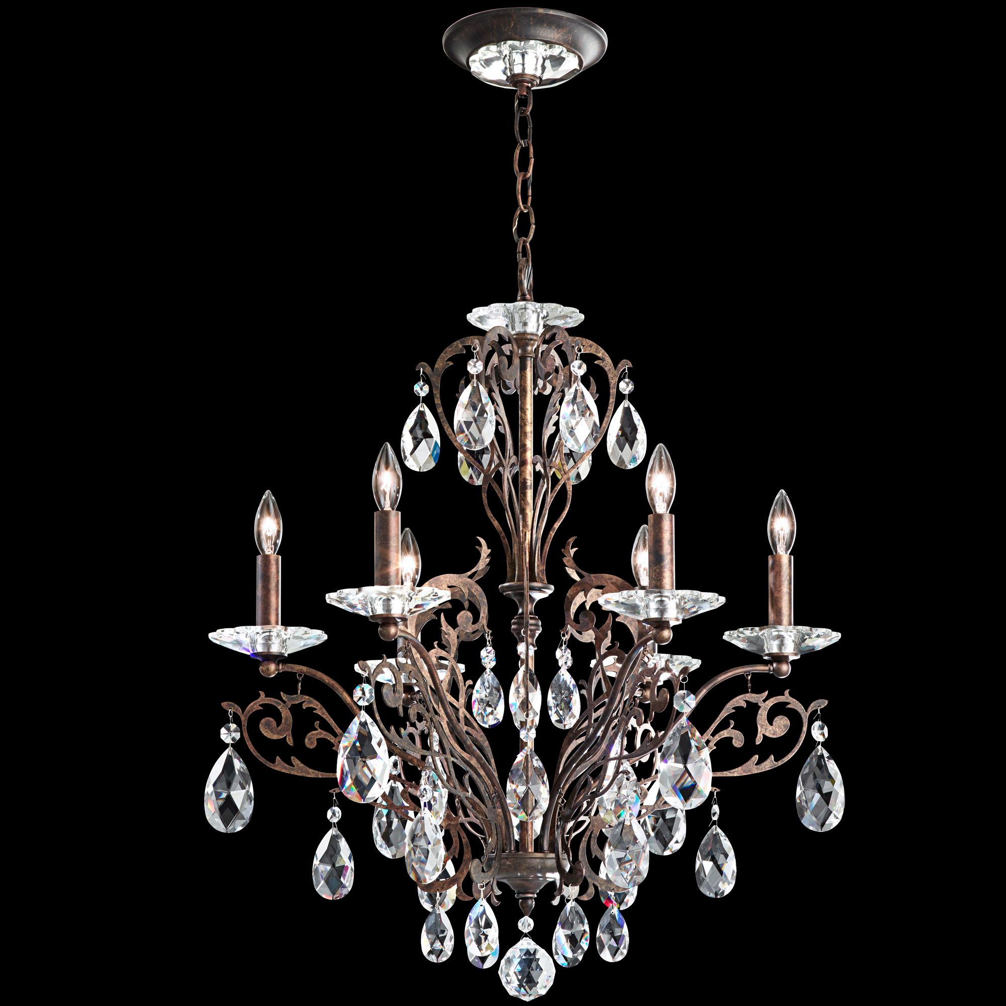Schonbek Filigrae 23"W Heirloom Bronze 8-Light Chandelier