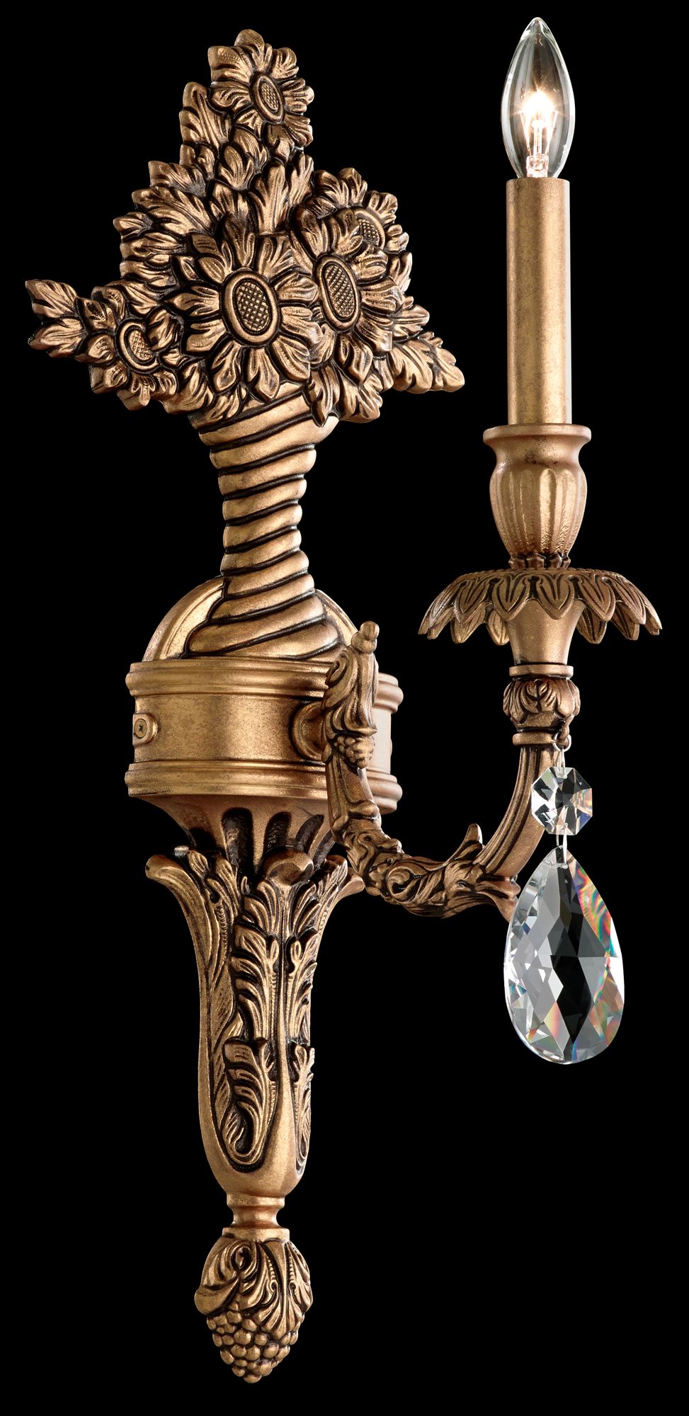 Schonbek Genzano 20" High Florentine Bronze Wall Sconce